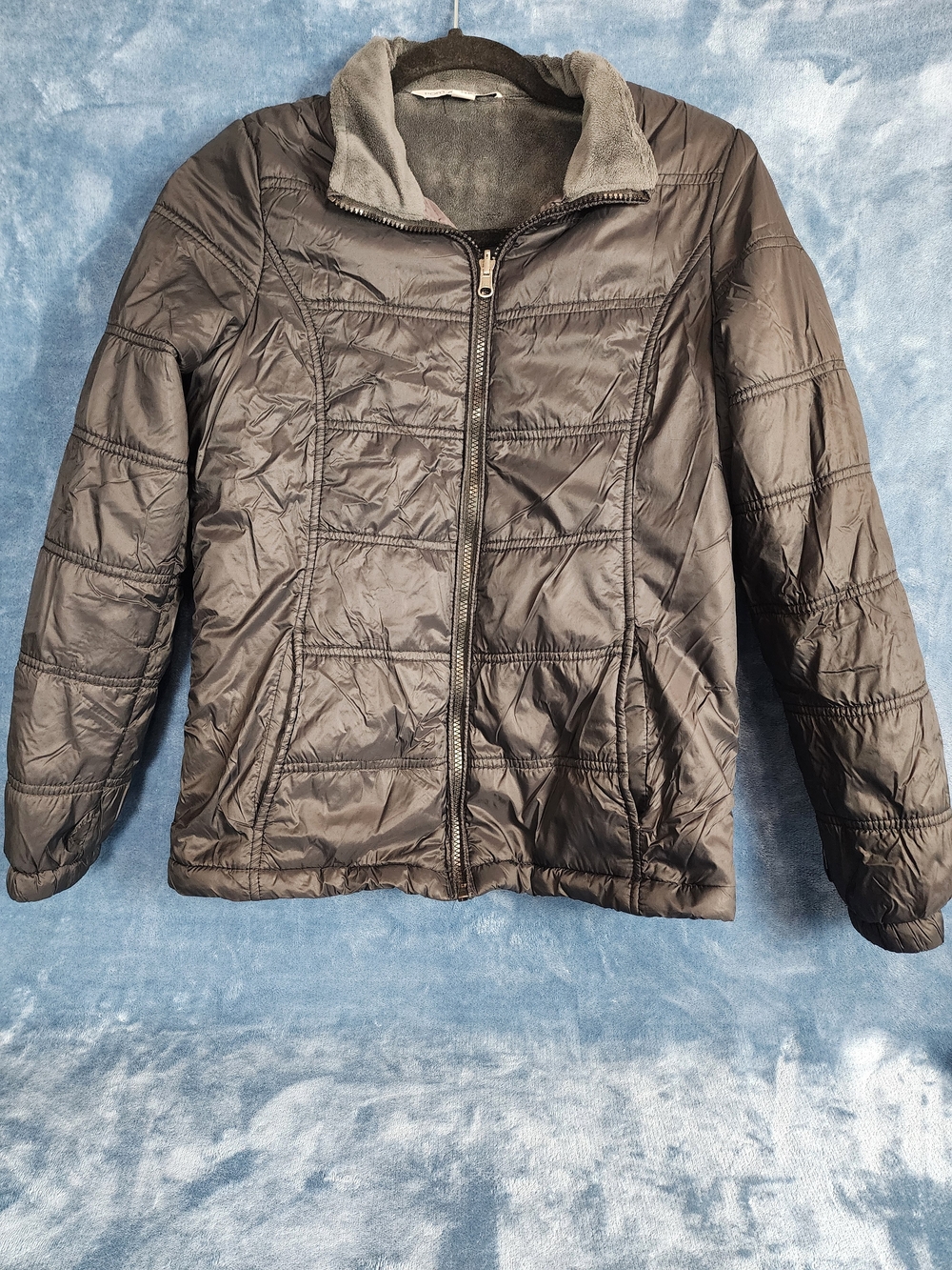 Port Authority Women's Quilted Zip-Front Puffer Jacket - Dark Brown